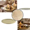Grand plateau rond en métal « Nizza Gold » de 50 cm | Voir les images du produit 5