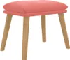 vidaXL Podnožka růžová 45x29,5x35 cm Velvet Náhled obrázku produktu 1