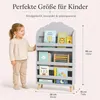 Kinderbücherregal, 3-stöckiges Kinderregal, aus MDF-Holz, Produktbild-Vorschau 2