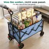 Sekey Bollerwagen faltbar 150 kg mit Bremsen, klappbarer Produktbild-Vorschau 7