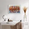 Gerahmtes Poster - Weißer Rahmen - Regenschirme Menschen Produktbild-Vorschau 6