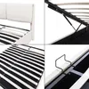 Lit rembourré 'Lunner' lit double avec matelas et coffre de Voir les images du produit 8