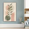 MuchoWow® - Leinwandbilder - Modern - Rosa - Grün - Natur - Produktbild-Vorschau 4