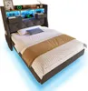 okwish Letto imbottito 90×200 con illuminazione a LED e Anteprima dell’immagine prodotto 9
