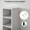 HOMCOM Rangements pour CD et DVD, étagère colonne de Voir les images du produit 6
