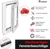 Framex Kellerfenster Kunststoff Fenster Weiß Milchglas Produktbild-Vorschau 4