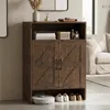 COSTWAY Schuhschrank im Landhausstil mit Türen, 70 x 35 x Produktbild-Vorschau 9