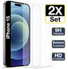 2 Stück iPhone 15 Panzerglas Panzerfolie Displayschutz Produktbild-Vorschau 1