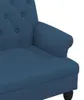 vidaXL Sitzbank mit Rückenlehne Blau 120x62x75,5 cm Stoff Produktbild-Vorschau 6