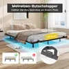 Metalowa rama łóżka COSTWAY, podwójne łóżko z diodami LED, Podgląd zdjęcia produktu 6