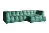 KAWOLA Sofa ROSARIO Ecksofa Velvet petrol Recamiere rechts Produktbild-Vorschau 8