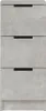 vidaXL Credenze 2 pz. Grigio cemento 30x30x70 cm Materiale Anteprima dell’immagine prodotto 4