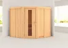 Karibu Sauna Innensauna Jarin Eckeinstieg ohne Zubehör Produktbild-Vorschau 1