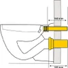 Haas Wand-WC-Anschlussgarnituren - 180 mm lang - mit Náhľad obrázku produktu 5
