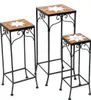 DanDiBo Tabouret pour fleurs Merano Mosaïque Set de 3 Voir les images du produit 3