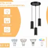 ZMH Pendelleuchte Modern Rund 3 Flammig Hängelampe Produktbild-Vorschau 5