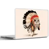 MuchoWow® Laptop Aufkleber Sticker Cover Eule - Indianer - Produktbild-Vorschau 6