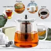 Théière en verre borosilicaté avec passoire 950ml Résistant Voir les images du produit 5
