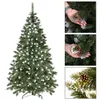 A collage showing a Christmas tree and close-ups of its decorations. Voir les images du produit