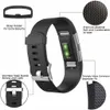 INF Fitbit Charge 2 Armband 3er-Pack (S) Schwarz/Grau/Weiß Produktbild-Vorschau 2