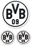 BVB-Aufkleber (schwarz, 3er-Set) Borussia Dortmund Produktbild-Vorschau 2