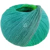 A ball of yarn with a gradient of colors from teal to green. Produktbild-Vorschau