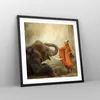 Gerahmtes Poster - Schwarzer Rahmen - Elefant Mönch Produktbild-Vorschau 8
