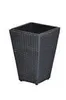 Pflanzkübel Sansscouci Poly Rattan 40 cm schwarz Produktbild-Vorschau 2