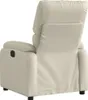 The back view of a cream-colored recliner chair. Voir les images du produit