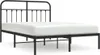 vidaXL Bedframe met hoofdeinde, zwart metaal, 140x200 cm Productafbeelding-voorbeeld 1