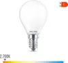 A white LED light bulb with a silver base, shown against a white background. An energy efficiency label is visible in the top right corner, and a color temperature scale is shown at the bottom. Voir les images du produit