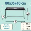 Aquarium Komplettset 80x35x40 112 L Starterset Aquarium Produktbild-Vorschau 2