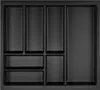 ORGA-BOX Junker Slim Besteckeinsatz 525 x 476 mm Lavagrau Produktbild-Vorschau 1