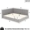 MODFU Čalouněná postel Rozkládací postel 160x200 cm, Denní Náhled obrázku produktu 7