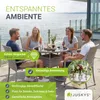 Juskys Polyrattan Gartentisch Yoro rund - wetterfest Ø 80 Produktbild-Vorschau 3