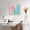Gerahmtes Poster - Rahmen in heller Eiche - Blatt Rosa Produktbild-Vorschau 6