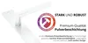 A white door handle with a marketing graphic overlay. Produktbild-Vorschau