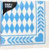 Servietten, 3-lagig 1/4-Falz 33 cm x 33 cm "Bayrisch Blau" Produktbild-Vorschau 2