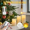 LED Kerzen Echtwachs 3er Set mit Fernbedienung Timer Produktbild-Vorschau 5