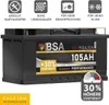 BSA Autobatterie 105Ah 12V Batterie +30% Startleistung Produktbild-Vorschau 2