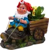 BIRENDY DEKO Gartenzwerg Gartenwichtel LED Gartendeko Produktbild-Vorschau 2