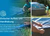 Collage of images showing the assembly and use of a pool cover. Anteprima dell’immagine prodotto