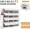 Mondeer DIY Schuhschrank 3x7 Stufiger Kunststoff-Schuhregal Produktbild-Vorschau 10