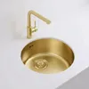 Umývadlo Pure.Sink Rondo, zlaté, kulaté, vhodné pro montáž Náhled obrázku produktu 6