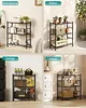 SONGMICS Standregal aus Stahl, Stabiles Metallregal mit 3 Produktbild-Vorschau 6