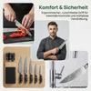 UISEBRT - Set de couteaux de cuisine 7 pièces avec bloc à Voir les images du produit 7