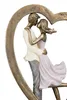 Gilde Skulptur, Herz, "Paar im Herz", Paarmotiv, Kunstharz, Voir les images du produit 3