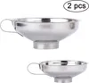 2 Stück Edelstahl Trichter Einfülltrichter Produktbild-Vorschau 1