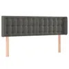 The Living Store LED Kopfteil Dunkelgrau 147x16x78/88 cm Produktbild-Vorschau 3