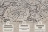 A close-up of a rug with informational overlays at the bottom. Produktbild-Vorschau